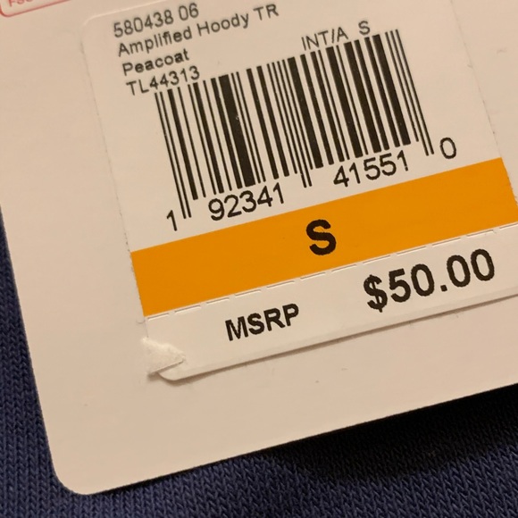 Brand new Navy Puma hoodie with white and blue details - Picture 5 of 5